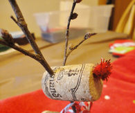 How to make a rudolph cork ornament