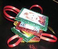 Framed glitter Christmas Ornaments