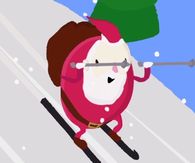 Santa Skiing