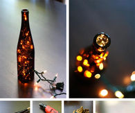 DIY Wine Bottle Lights