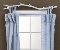 DIY Tree Branch Curtain Rod