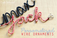 How to make a wire craft ornament