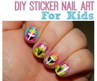 How to make sticker nail art