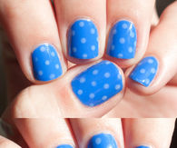 Polka dot nails