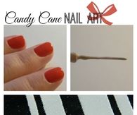How to make candy cane nails