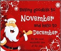 Goodbye November Hello December