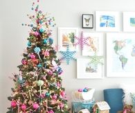 Brightly Colorful Christmas Tree