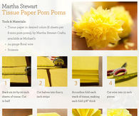 DIY Tissue Paper Pom Pom