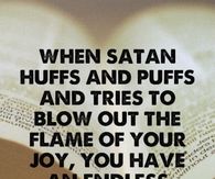 When Satan...
