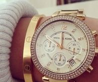 Michael Kors Gold Diamond crusted Watch