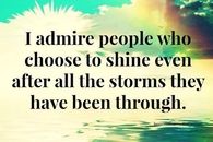 I admire those who shine