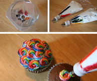 Rainbow Cupcakes