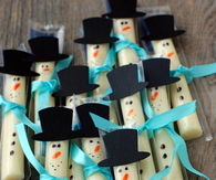 String Cheese Snowmen