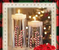 Candy Cane Candles