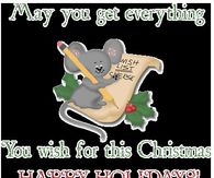 May you get everything you wish for this Christmas, Happy Holidays