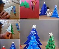 How to make a cardstock christmas tree