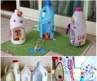 How to make a bottle doll house