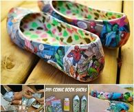 How to make comic book shoes
