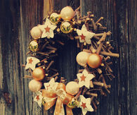 Wooden twig ornament
