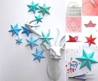 How to make 3d star ornaments