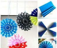 How to make snowflake ornaments