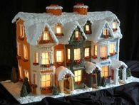 Gingerbread House with Lights