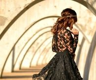 Black Lace Party Dress