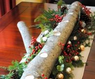 Christmas Log Centerpiece