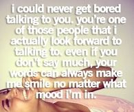 talking to you