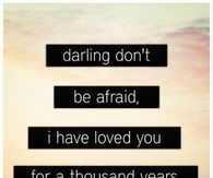 Don't be afraid