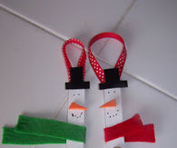 How to make a popsicle snowman