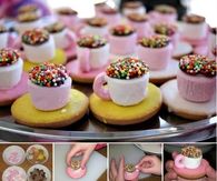 How to make marshmallow teacups