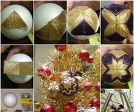 How to make a christmas patchwork ornament