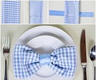 How to make a napkin bow tie