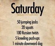 Saturday Workout