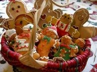 Basket of Gingerbreadmen Cookies
