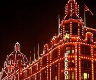 Christmas Lights at Harrods in London