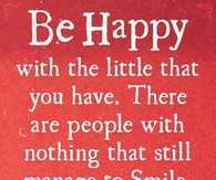 be happy