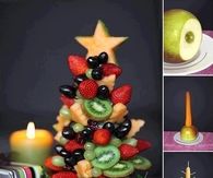 Fruit Christmas Tree Centerpiece