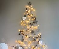 Silver Ornament Christmas Tree Idea