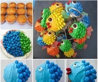 How to make fish cupcakes