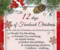 12 days of christmas on facebook