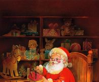 Santa in his Workshop