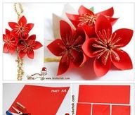 Origami Poinsettia