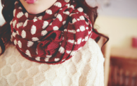 Christmas winter scarf