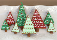 Christmas tree cookies
