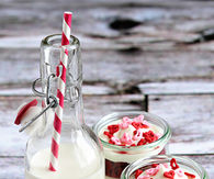 Red Velvet Cupcakes in a Jar & Milk for Santa