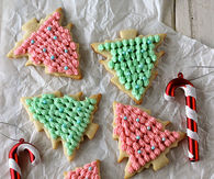 Christmas Tree Frosted Sugar Cookies
