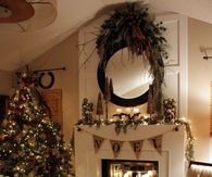 Beautiful Living Room Decorated for Christmas