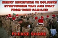 soldiers on Christmas